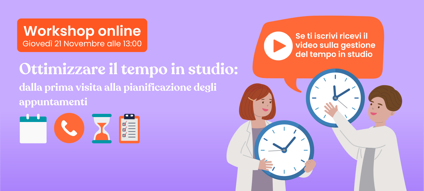 Ottimizza il tempo in studio