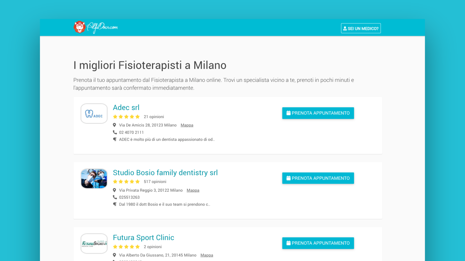 prenotazione online